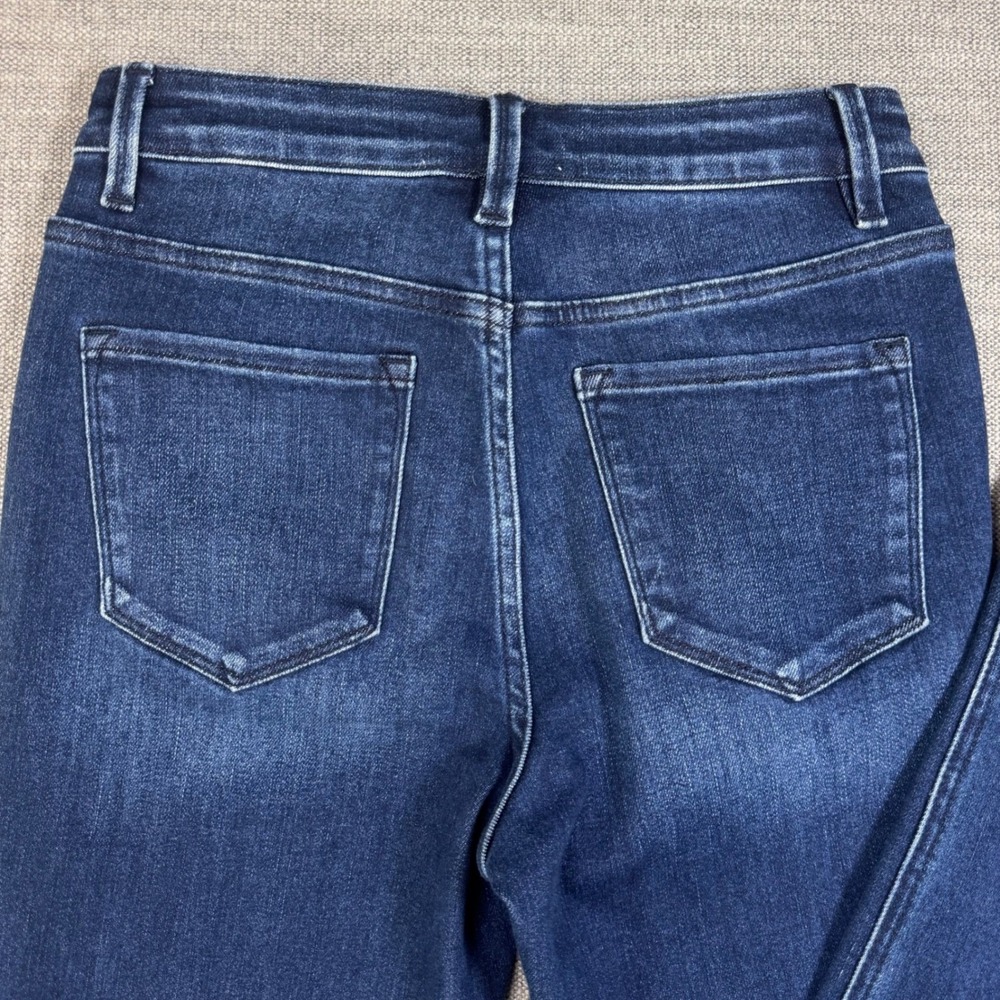 Flying Monkey Womens 27 High Rise Skinny Jeans Dark Wash Ankle Slit NWOT - Picture 9 of 9